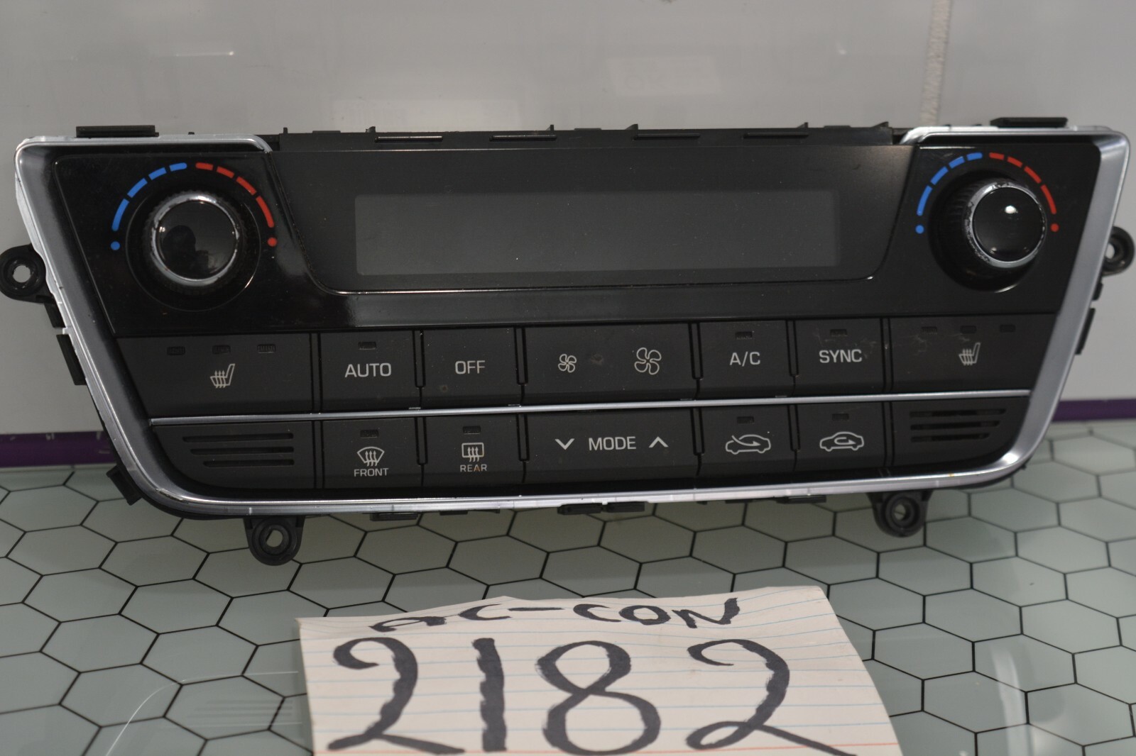 15 16 Hyundai Sonata AC and Heater Control Used Stock #2182-AC 
