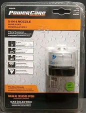 Power Care 5-in-1 3,100 PSI Gas and Electric Pressure Washer Nozzle