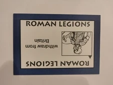 PERSPECTIVE Time Line Game 1992 card used ROMAN LEGIONS World History free ship