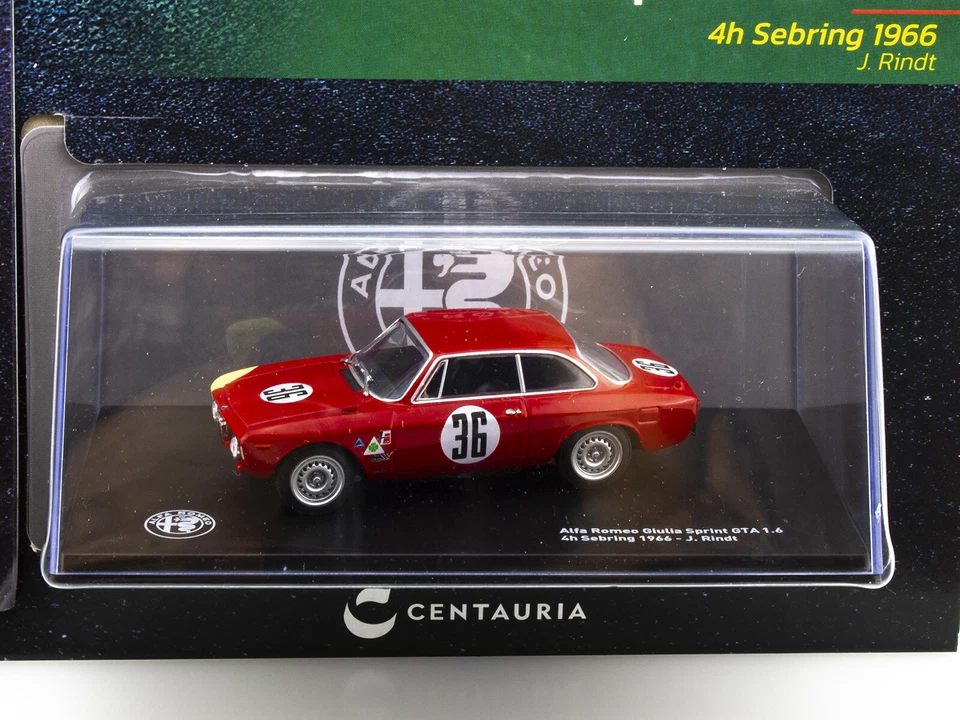 CENTAURIA SPORT COLLECTION 2° USCITA ALFA ROMEO GIULIA SPRINT GTA 1.6 1966 1:43 - Immagine 3 di 3