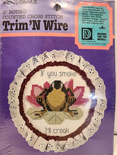 Designs for the Needle #8501 Croak Trim N Wire Frog If You Smoke I'll Croak