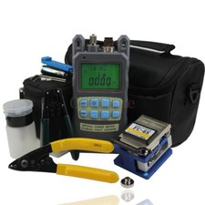 8In1 Fiber Optic FTTH Tool Kit FC-6S Fiber Cleaver and 2 in1 Optical Power Meter