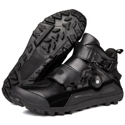 Motorcycle Shoes Anti-fall Waterproof Men Motocross Riding Shoes Motorbike Shoes
