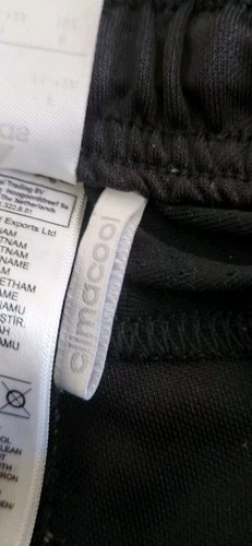 adidas Climacool Track Pant Boys Black Medium ,11/12 YearDrawstring Ankle Zip - Picture 14 of 14