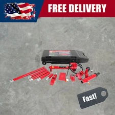 BIG RED Torin 10Ton(20,000 lb) Portable Hydraulic Ram: Auto Frame Repair Kit Red