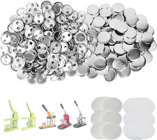 300 Sets 1 Inch Button Maker Supplies, 25Mm Button Supplies Button Parts Button
