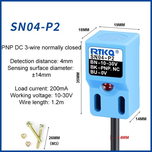 SN04 Inductive Proximity Sensor Metal Inductor Switch DC(NPN/PNP) AC |2/3/4 Wire - Picture 11 of 31