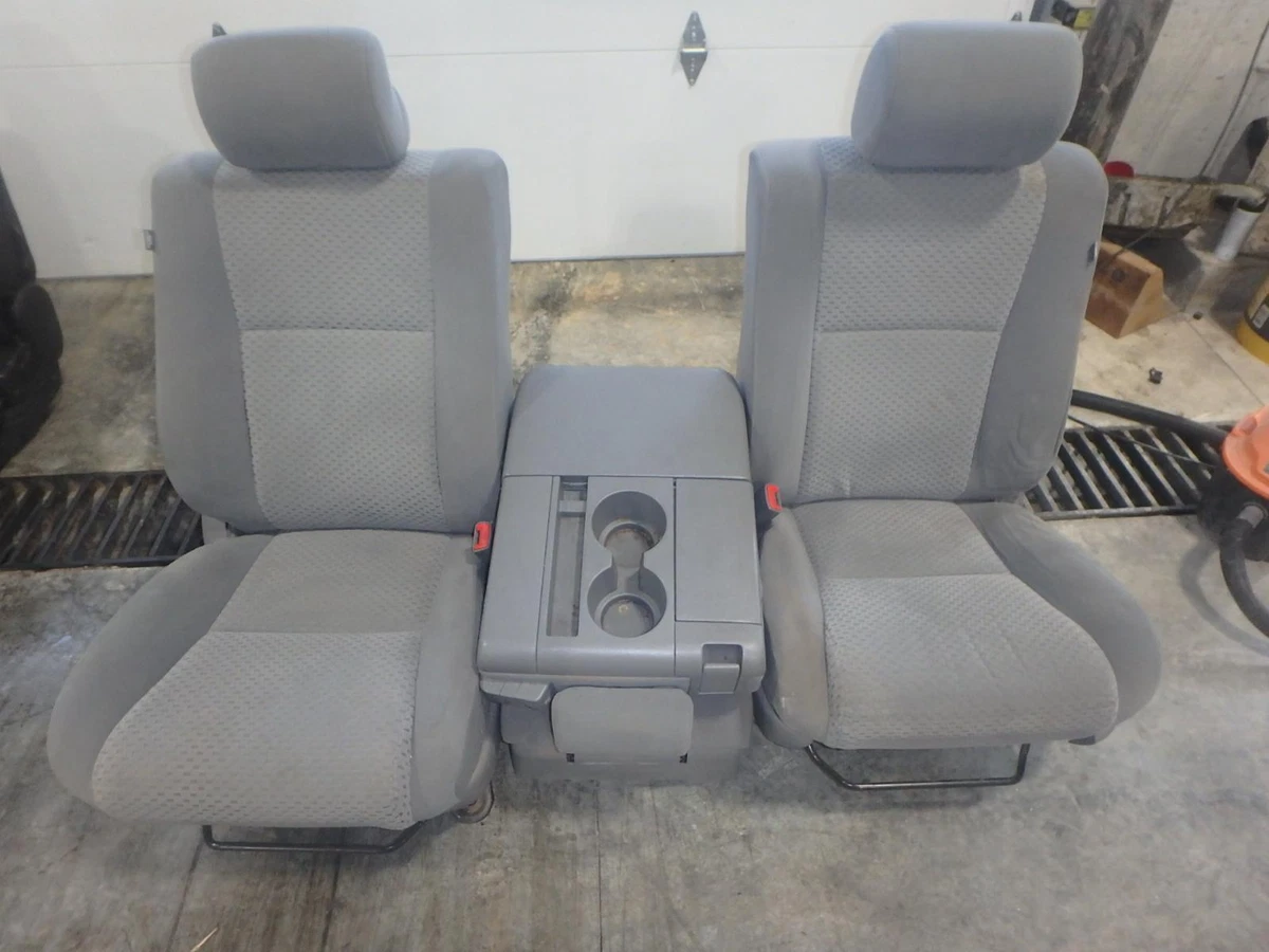 2007 2013 TOYOTA TUNDRA GRAY CLOTH FRONT ROW SEATS DRIVER