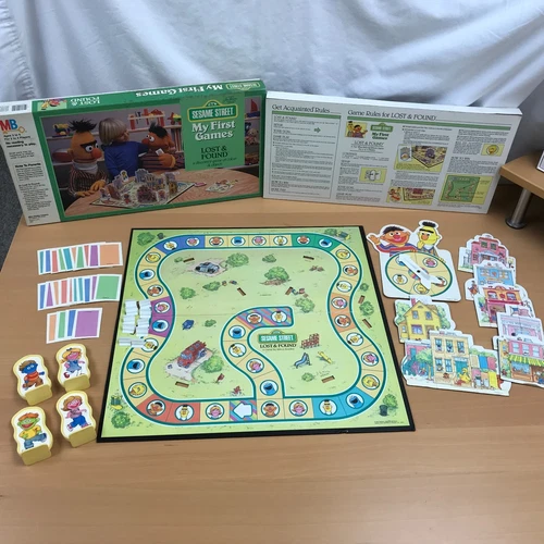 VTG 1986 SESAME STREET My First Games LOST & FOUND - Milton Bradley - Excellent