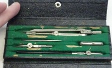 Germany 20 Compass Drafting Set CF5 Vintage  Case