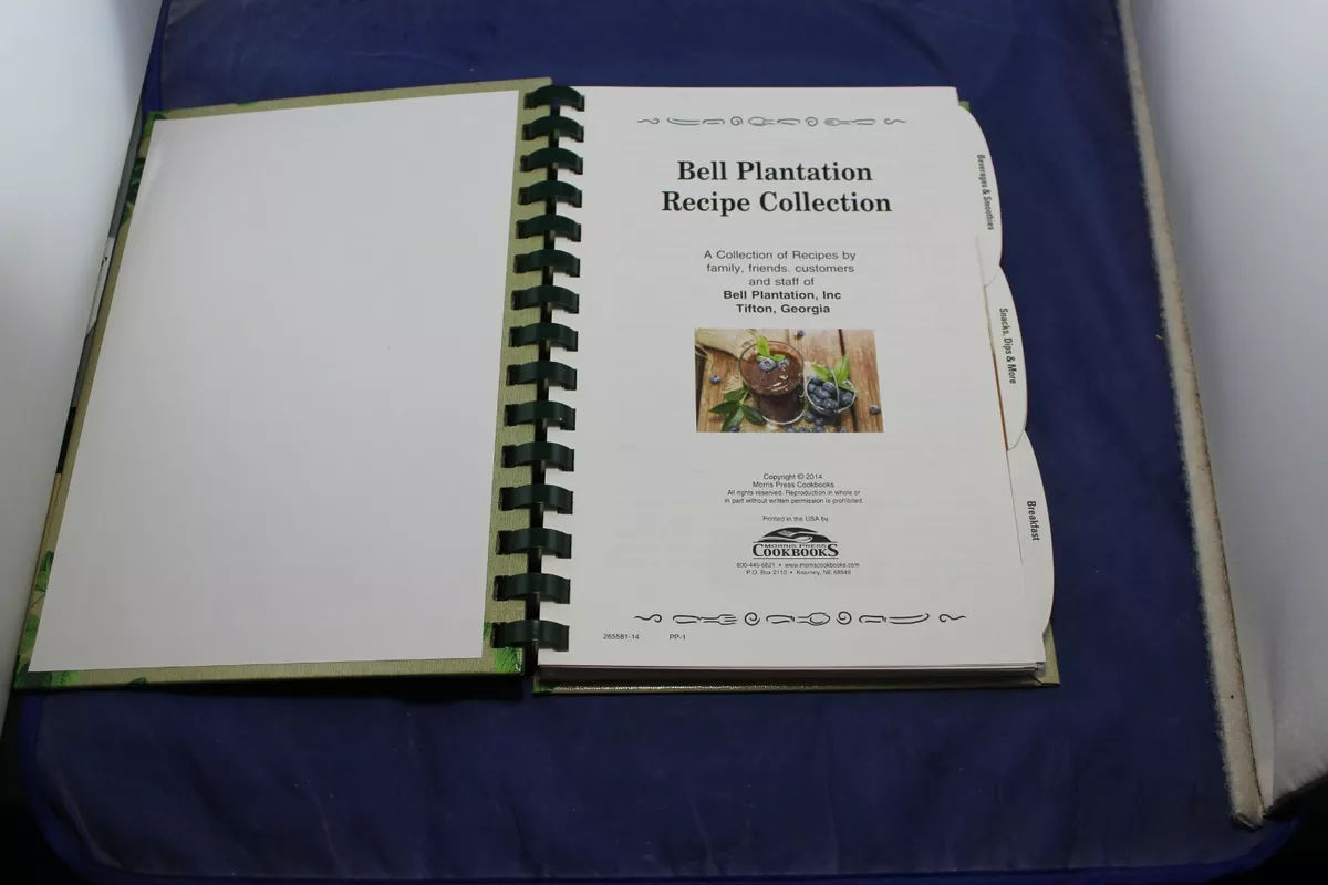 Bell Plantation Recipe Cookbook Tifton