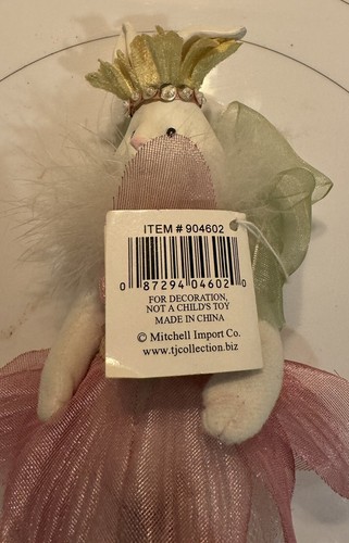 REDUCED TJ Collection Mitchell Import Stuffed Standing Ballerina Rabbit on Stand - Picture 6 of 6