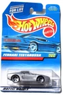 Vintage Hot Wheels Mattel Diecast Toy Car 1997 Silver Ferrari Testarossa #784