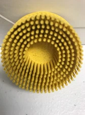 3M-07525 Scotch-Brite Roloc Bristle Disc 7525 Yellow, 2", Medium, (Single Disc)