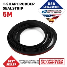 Car Rear Windshield Window Trim Edge Moulding Rubber Weatherstrip Seal Strip 5M