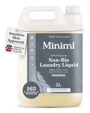 Eco Laundry Liquid Washing Detergent 5L Refill Natural Non Bio Fresh Linen 5.03 per litre