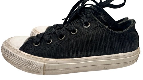 Converse Chuck Taylor II Black All Star Sneakers With Lunarlon Kid Youth Size 12 - Picture 5 of 11