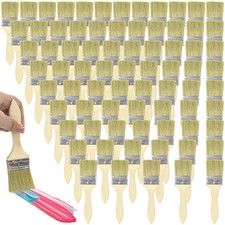 120PCS Chip Brushes 2 Inch Bulk Chip Paint Brushes Bulk Paint Brushes Wooden ...