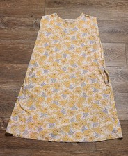 Kids Uniqlo Paul & Joe sleeveless dress White yellow blue floral Print Size 13