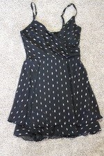Lily Rose Dress Small Black/Silver Cocktail Evening Chic Style