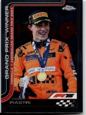2025 Topps Chrome F1 Oscar Piastri Grand Prix Winner #109