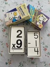 Vintage Math Flash Cards Lot (Multiplication,...