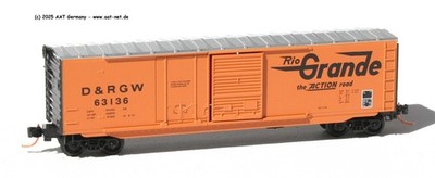 MTL MicroTrains N 07600100 - 50´ Boxcar D&RGW #63136; aga NEW, ohne OVP