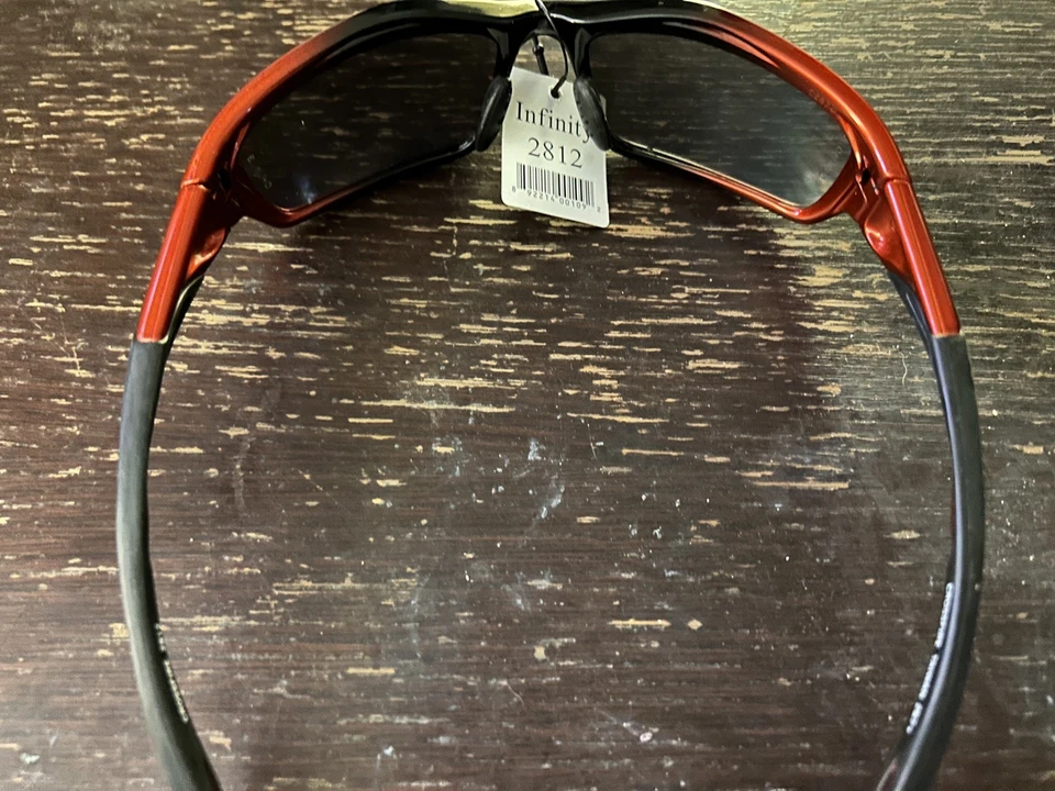 Óculos de segurança 2812 Infinity Premium, lente espelhada dourada - armação laranja/preta - Imagem 2 de 3