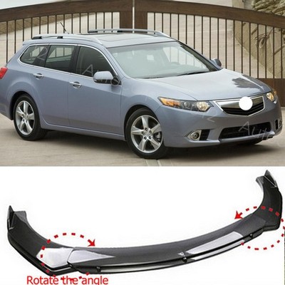 Carbon Fiber Look Style 4pc Front Bumper Lip Splitter  For Acura TSX 2008-2014
