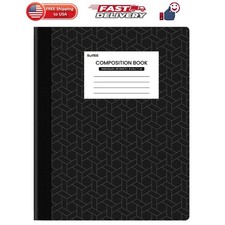 Composition Notebook, Wide Ruled Paper, Home School Supplies for College Stud...
