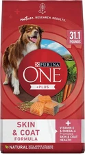 Purina ONE Natural, Sensitive Stomach Dry Dog Food, +Plus Skin & Coat Formula.