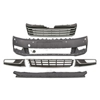 Set StoßStange Vorne+ZubehöR VW Passat B7 36 Bj. 10-14 FüR PDC 4 LöCher SRA