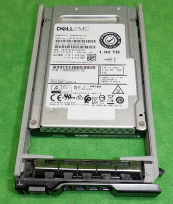 Dell EMC 1.92TB 2.5in SAS 12Gbps SSD KPM5WRUG1T92  118000665-02  95% LIFE LEFT