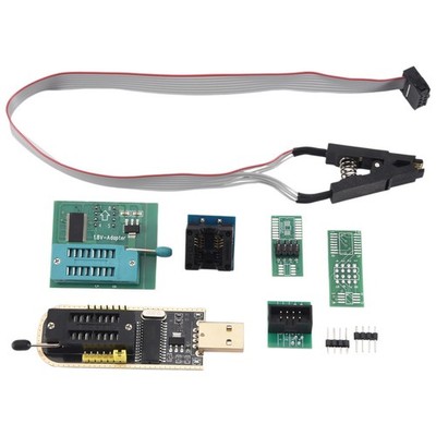 1X(1 Satz CH341A 24 25 Serie EEPROM Flash BIOS USB Programmierer + SOIC8 SO9776