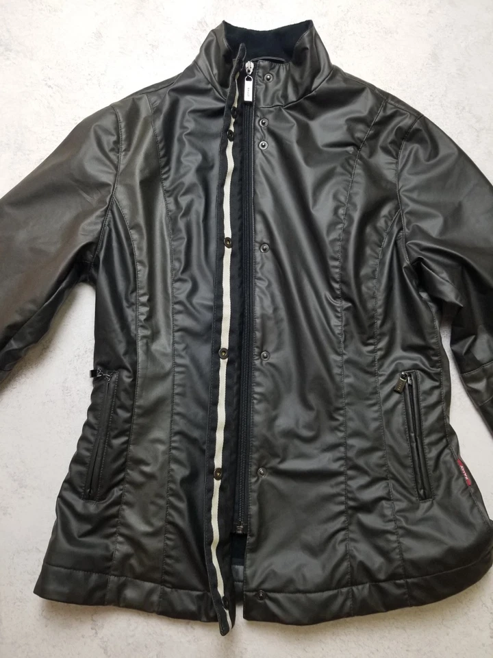 Bally винтажный мотоциклиста куртка серый редкая женщин размер США 10 Великобритании 12 Lampo Fiocchi - Изображение 4 из 4