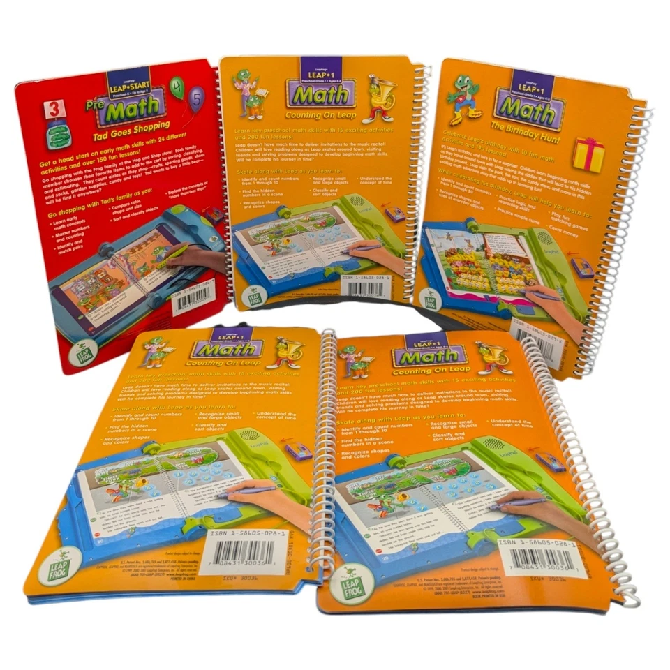 Libros de matemáticas LeapFrog LeapStart Leap 1 - Juego de aprendizaje preescolar y grado 1 Foto 2 de 4