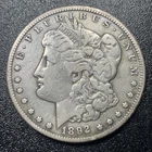 1892-CC Morgan Dollar VF+ Very Fine Details Cleaned