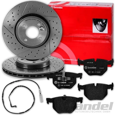 BREMBO Disques 324mm + Revêtements Arrière Convient pour BMW 3er E90 E91 E92 E93 - Photo 1/4