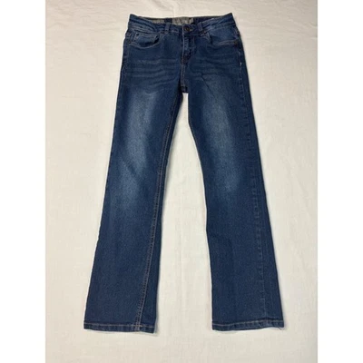 Lucky Brand Girls Bootcut Jeans Dark Wash Size 10 Adjustable Waist Stretch Denim - Image 1 of 4