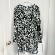 Diane von Furstenberg Reina 70s Flower Sheath Mod Silk Blend Dress Size 8 398