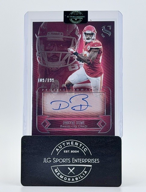 Dwayne Bowe 2025 Panini Silhouette Football - Profile Signatures #PS-DBE /199
