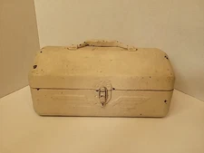 Vintage Simonsen Metal Tacklebox - 2 Tray - Dividers - Painted