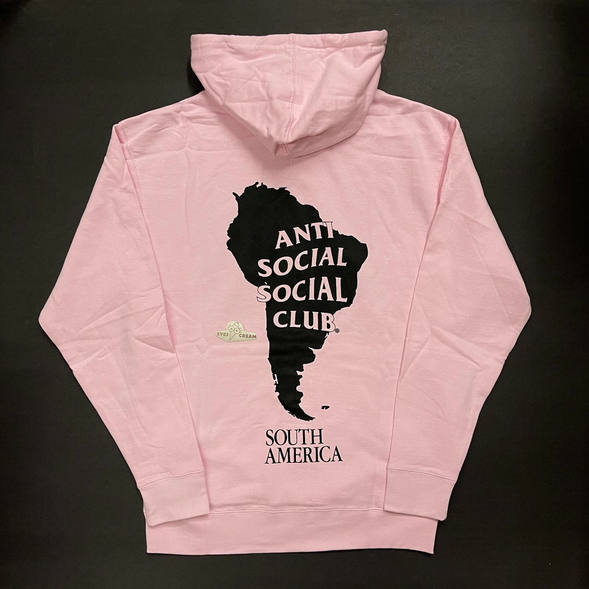 Anti social social club hoodie rosa online