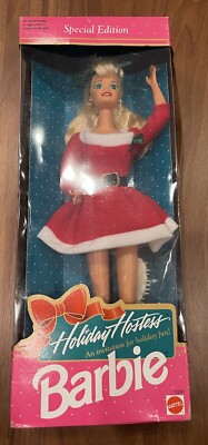 Holiday Hostess Barbie Santa Dress New In Box Unopened Special Authentic 1992  