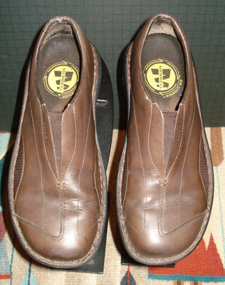 Merrell Tetra Flex Dark Brown Leather Sport Loafer 36/6 US Excellent!
