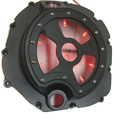 See Through LED RED Engine Clutch Cover For Kawasaki Zx14R Zzr1400 2006-2022 BLA - Bild 1 von 4