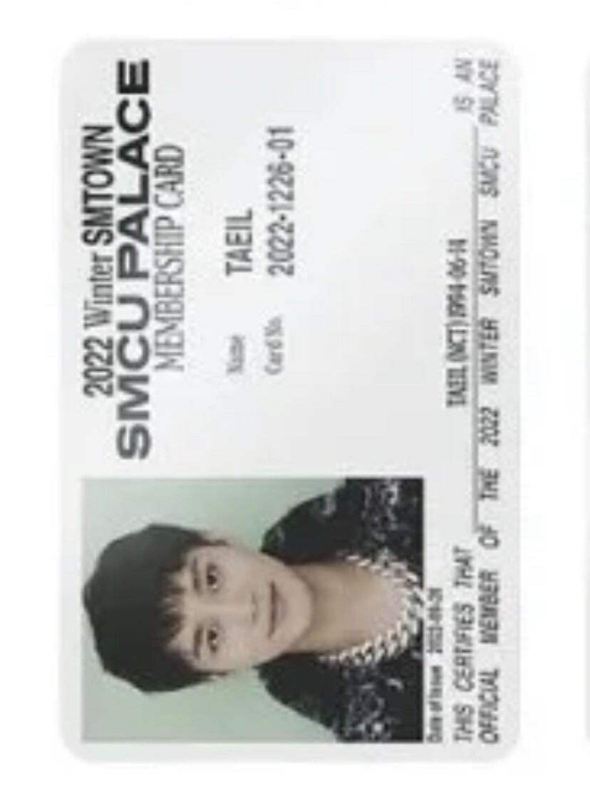 NCT NCT127 SMCU 2022 トレカ セット ジェヒョン 2022 Winter SMTOWN : SMCU Palace NCT Dream 127 Official