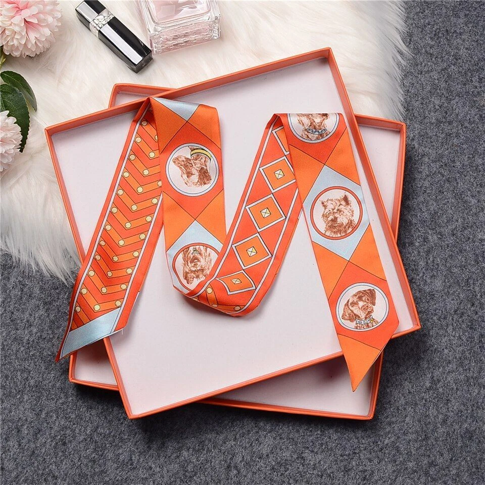 Juego de 1 pieza de bufandas de seda morera pañuelo bufanda mujer accesorios Foto 2 de 4