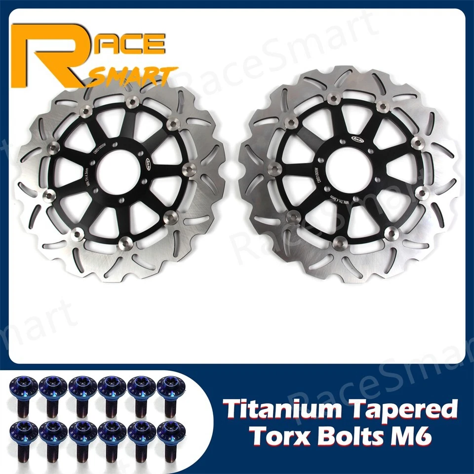 Tornillos de montaje de rotores de disco de freno delanteros traseros para Yamaha FZR600R 1990-1995 Foto 3 de 4