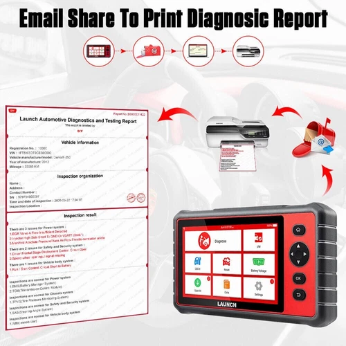 LAUNCH CRP909E CRP919E CRP919E Lite Profi KFZ OBD2 Diagnosegerät ALL SYSTEM - Bild 9 von 35